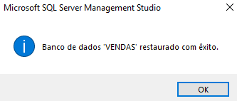 How to restore a database backup in Microsoft SQL Server